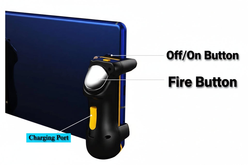 Mobile Gaming Trigger Controller - Precision Tablet Grip with L1R1 Aim Buttons