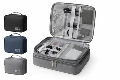 Gaming Accessories Storage Organizer - Portable Travel Tech Bag for Controllers