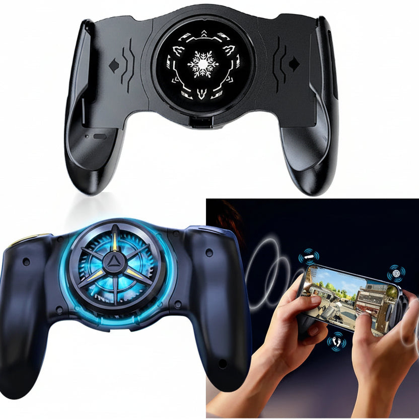Handheld Gaming Controller - Professional Cooling Fan Gamepad with Precision Joystick