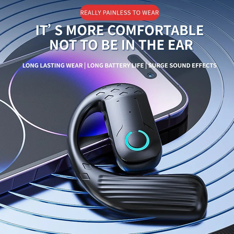 Wireless Gaming Earphone - Open Ear Bluetooth Headset for Situational Awareness