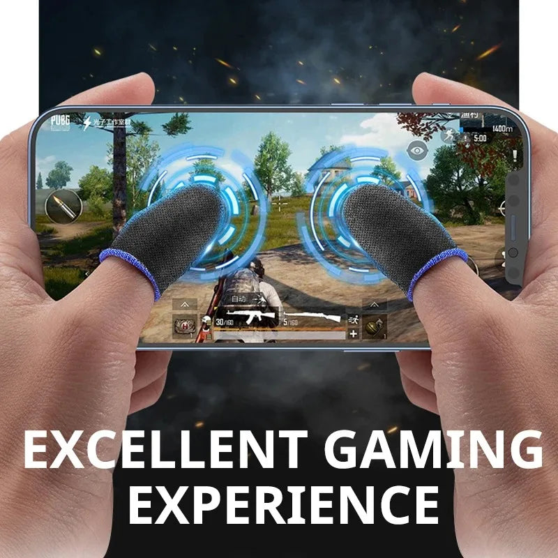 Gaming Finger Sleeves - 20Pcs Premium Anti-Sweat Touch Screen Covers for Mobile Gaming