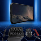 Complete Mobile Gaming Station - Wireless Keyboard, Mouse & Phone Holder Kit