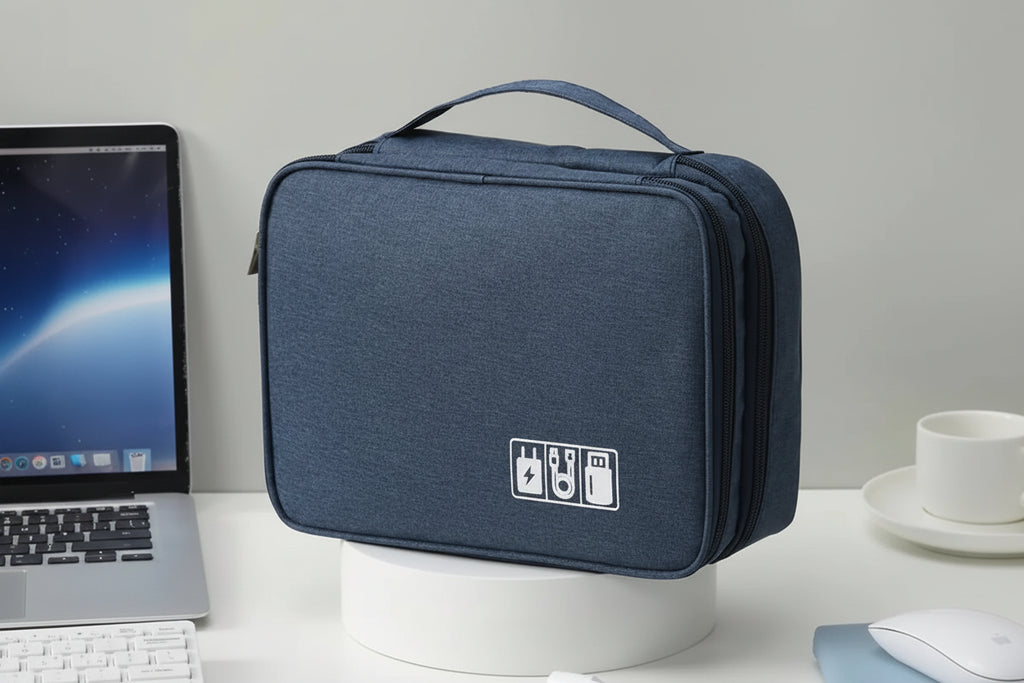 Gaming Accessories Storage Organizer - Portable Travel Tech Bag for Controllers