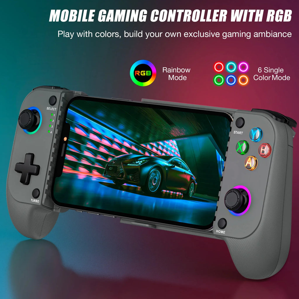 Type-C Mobile Gaming Controller - Stretching Hall Effect Gamepad with Zero Drift