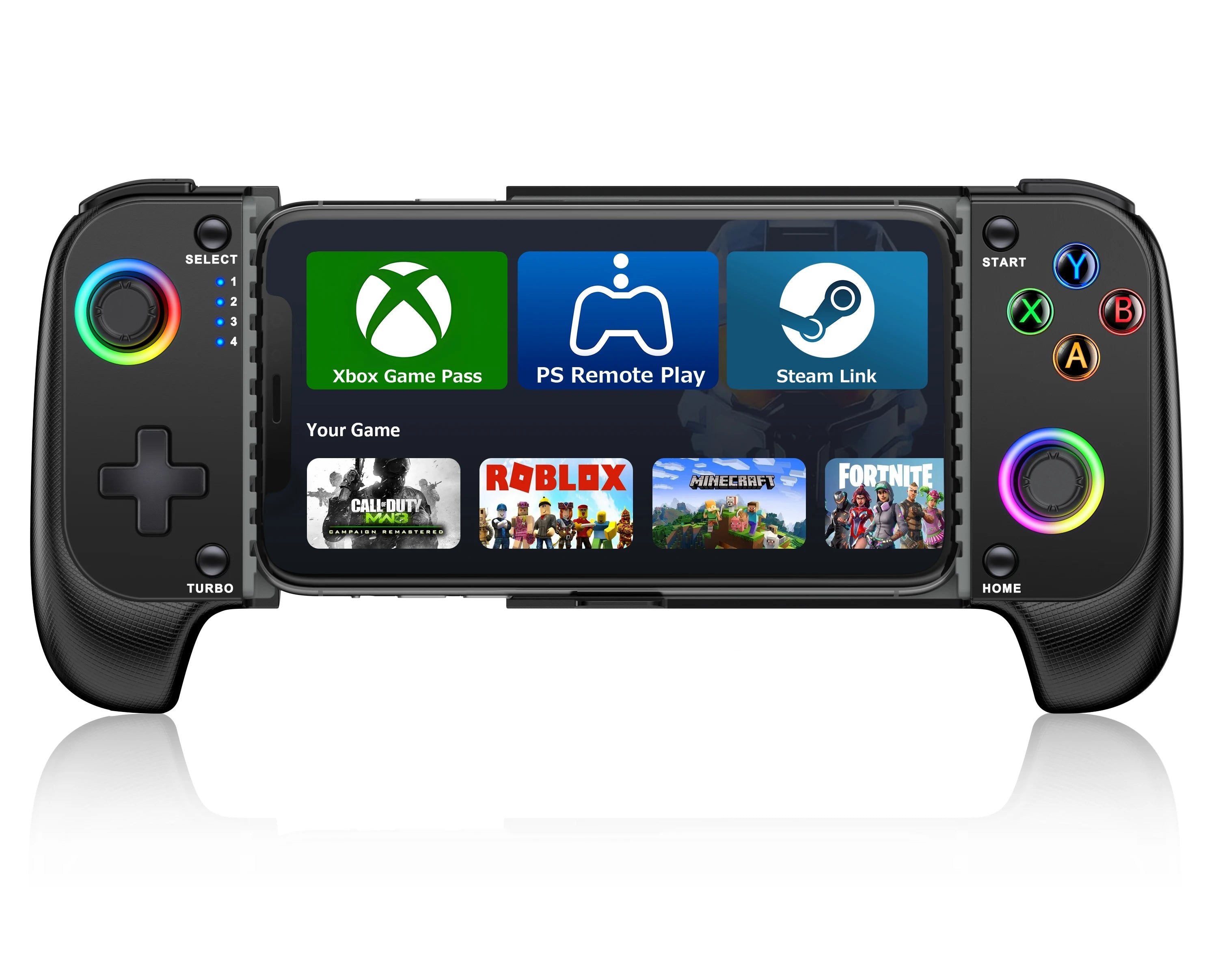 Wireless Telescopic Gaming Controller - Bluetooth Gamepad for Mobile Devices