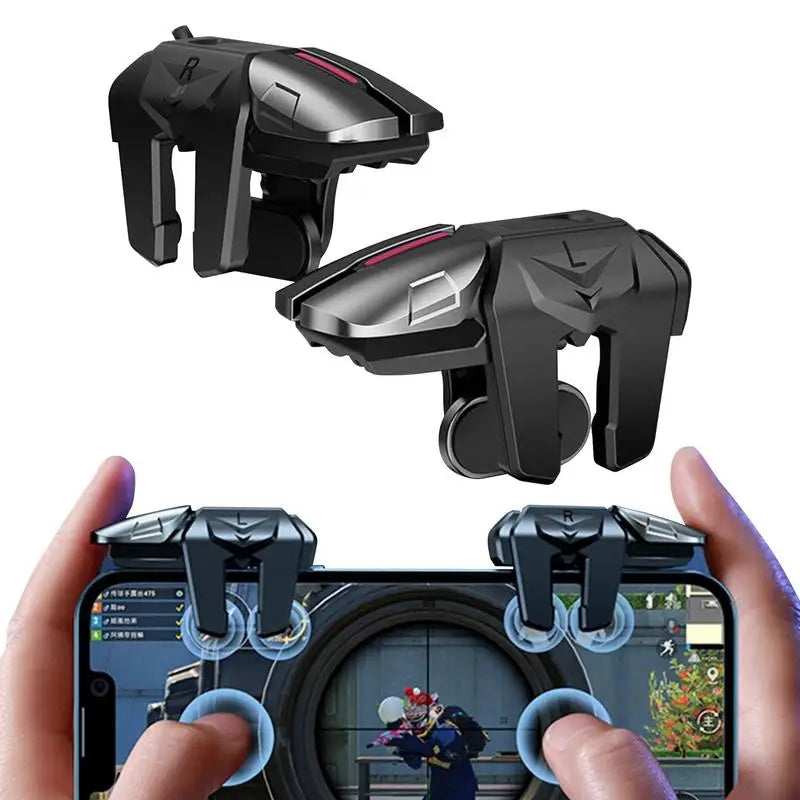 Six-Finger Gaming Triggers - Professional Universal Mobile Controller for Competitive Gaming