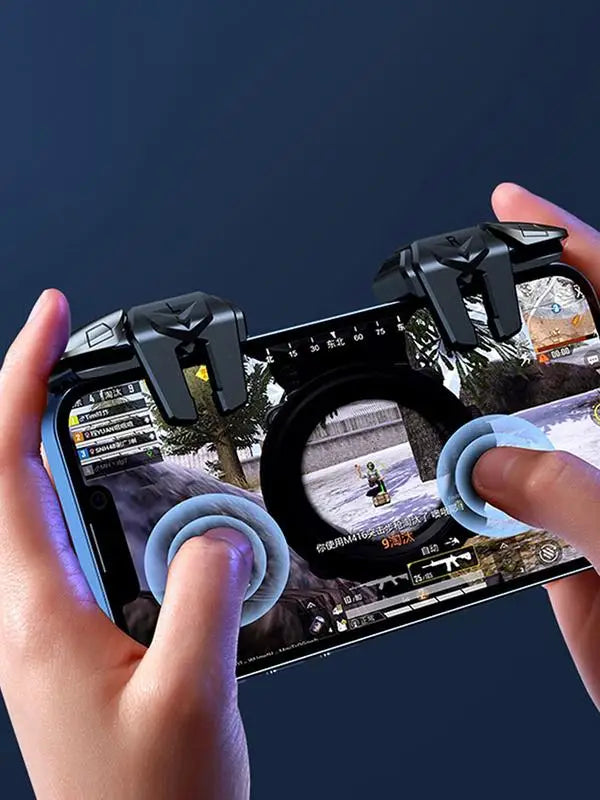 Six-Finger Gaming Triggers - Professional Universal Mobile Controller for Competitive Gaming
