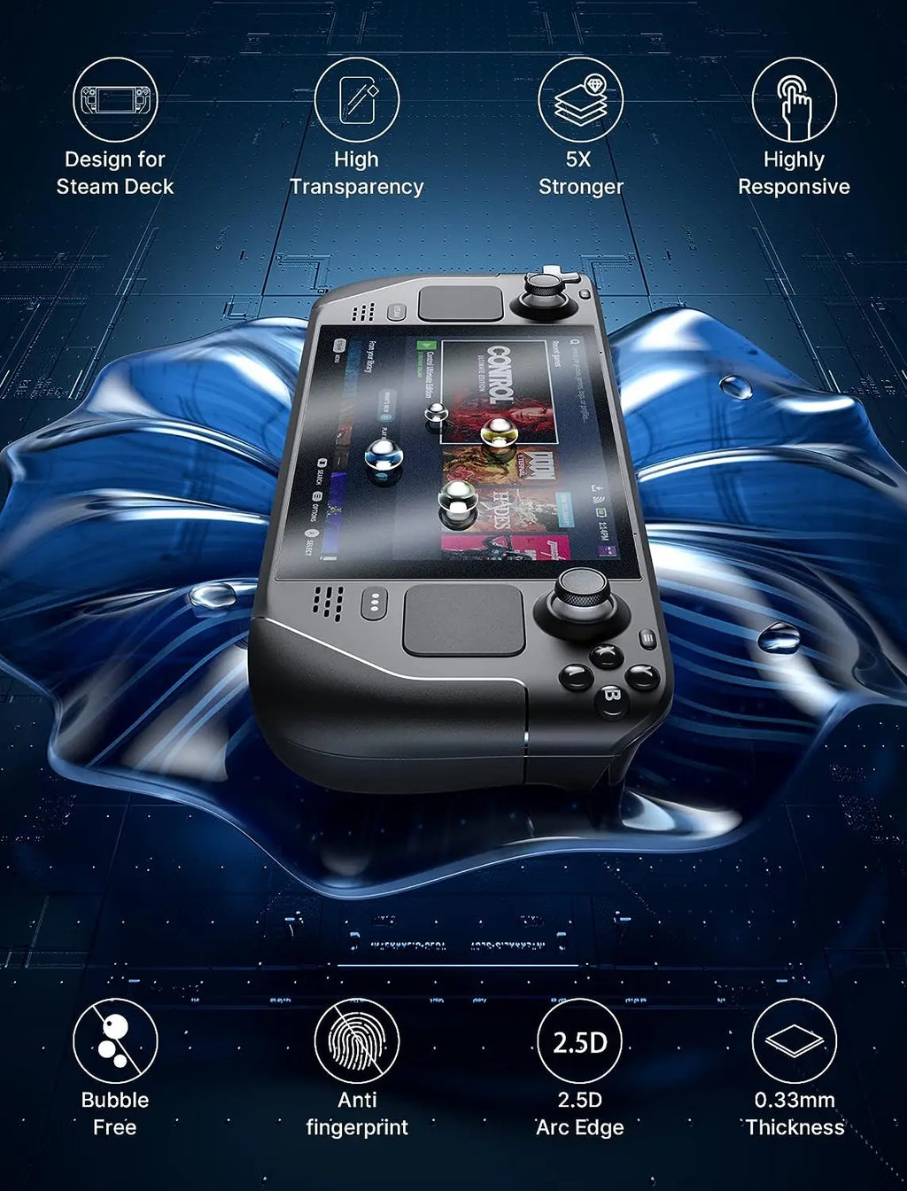 Anti-Glare Screen Protector - Premium Tempered Glass for Mobile Gaming