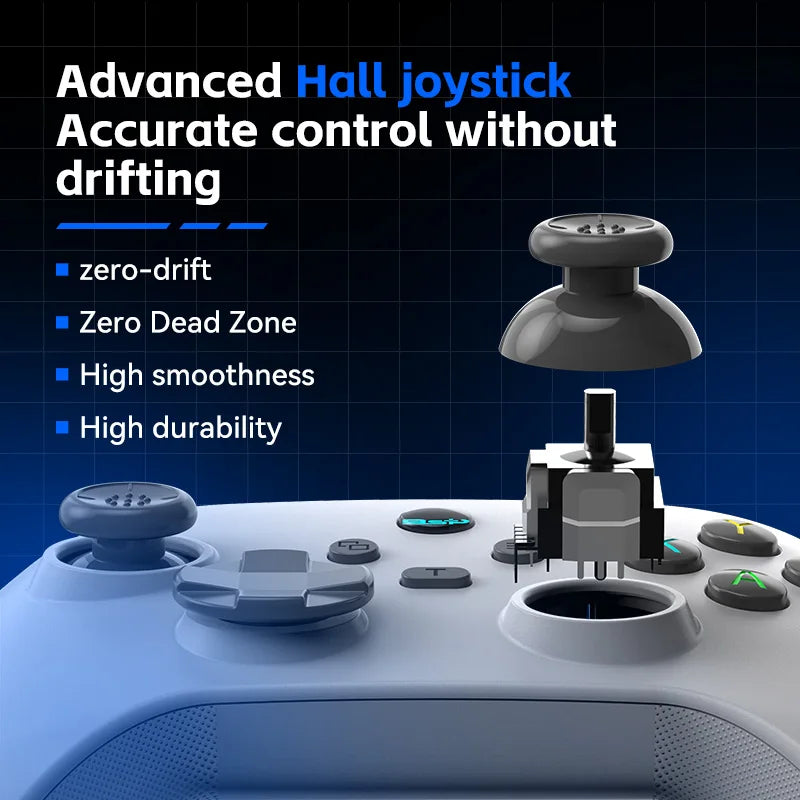 Hall Effect Game Controller - Premium Multi-Platform Mobile Gamepad with Zero Drift