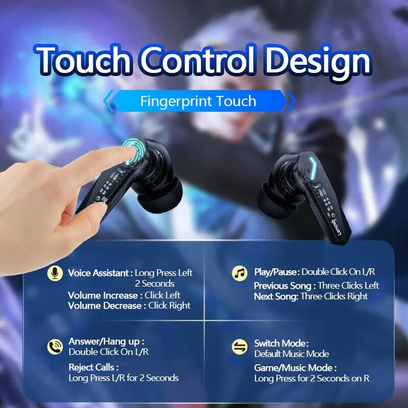 Low Latency Gaming Earbuds - Wireless Bluetooth Earphones for Competitive Play