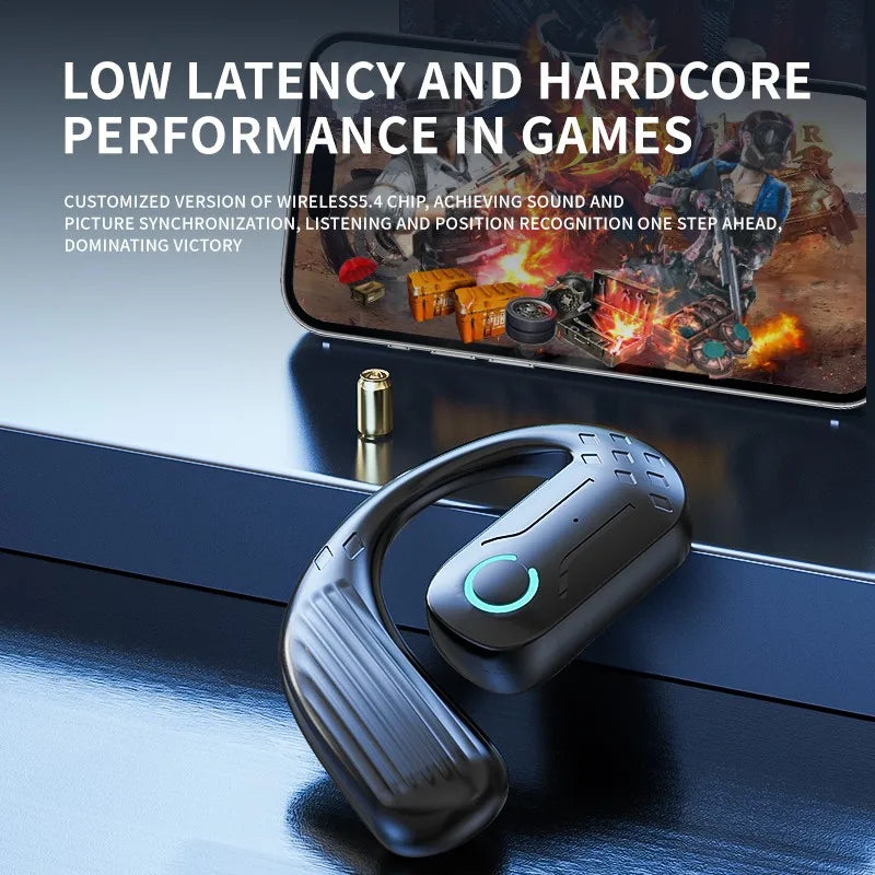Wireless Gaming Earphone - Open Ear Bluetooth Headset for Situational Awareness